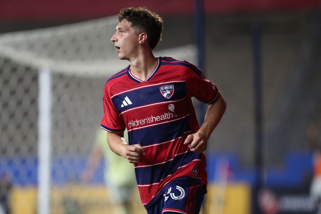 DALLAS, TEXAS - Septiembre 12 -Logan Farrington celebra el primer gol de FC Dallas en la victoria 2-1 sobre Portland Timbers. Foto: Álvaro López / Movida Deportiva